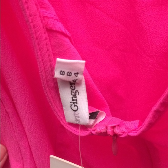 Esther Boutique hot pink mini dress sz 4 NWT - Picture 5 of 7